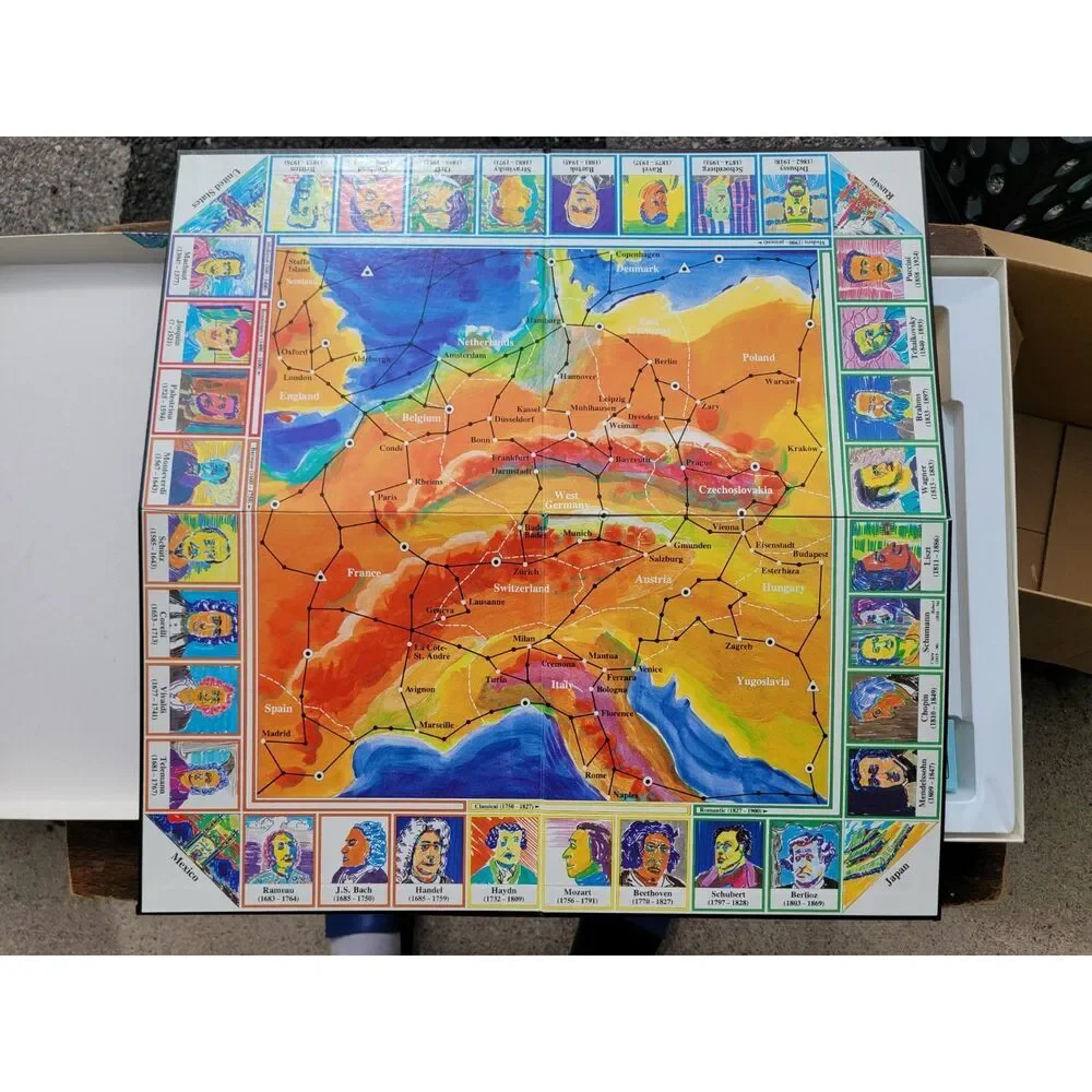Vintage The Game of Great Composers Board Game - Aristoplay Educational